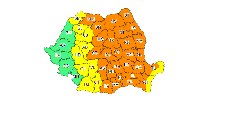 Alte două zile cu disconfort termic. Meteorologii anunţă şi vijelii, averse torenţiale şi grindină Alte două zile cu disconfort termic. Meteorologii anunţă şi vijelii, averse torenţiale şi grindină