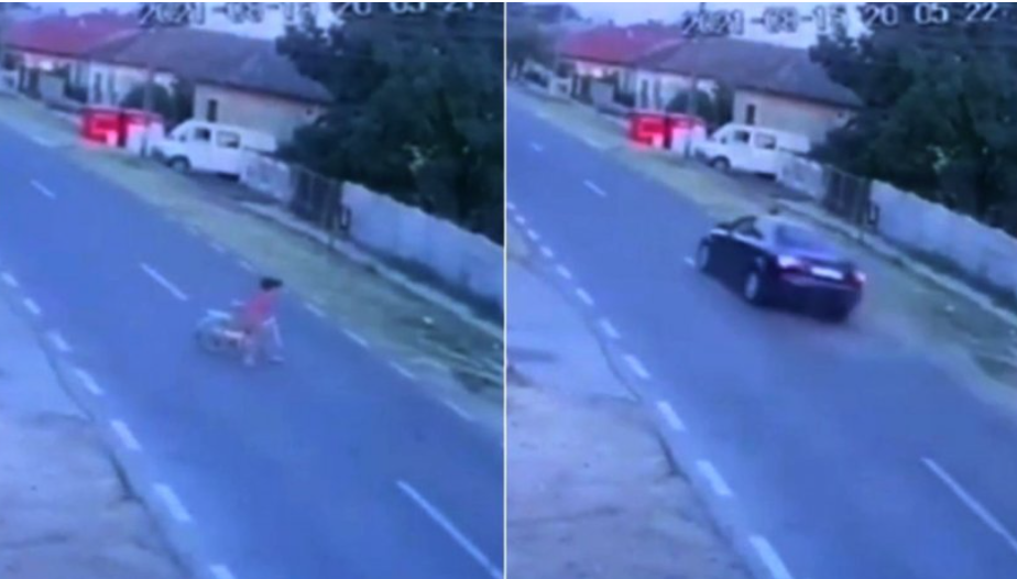 Imagini şocante: Fetiță pe bicicletă, spulberată de un vitezoman și lăsată să moară pe marginea unui drum din Dolj (VIDEO) Imagini şocante: Fetiță pe bicicletă, spulberată de un vitezoman și lăsată să moară pe marginea unui drum din Dolj (VIDEO)