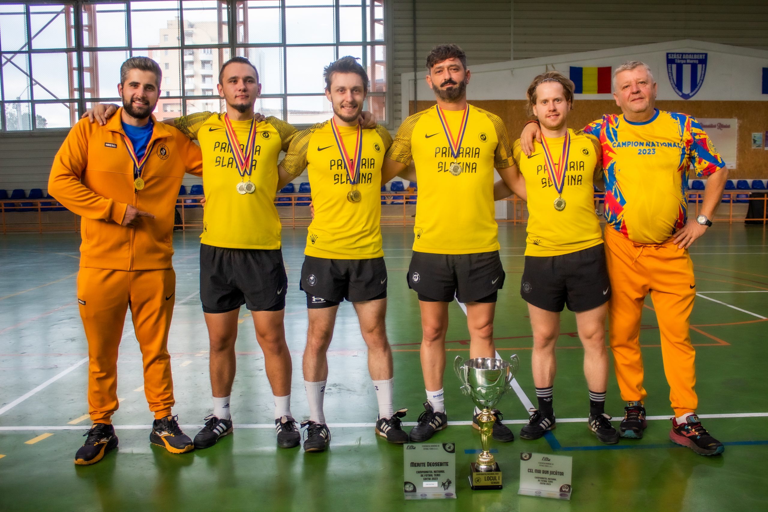 Echipa de fotbal tenis CSM Slatina a reuşit eventul pentru a treia oară consecutiv