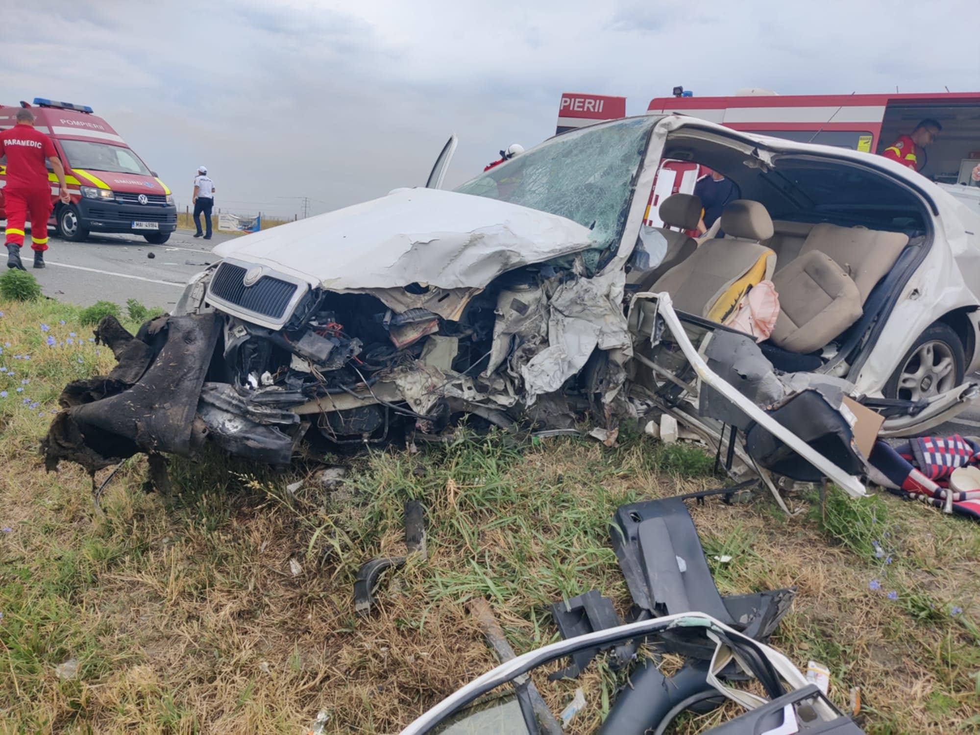 VIDEO. Accident pe Centura de Nord a Craiovei. Impact între un TIR şi un autoturism VIDEO. Accident pe Centura de Nord a Craiovei. Impact între un TIR şi un autoturism