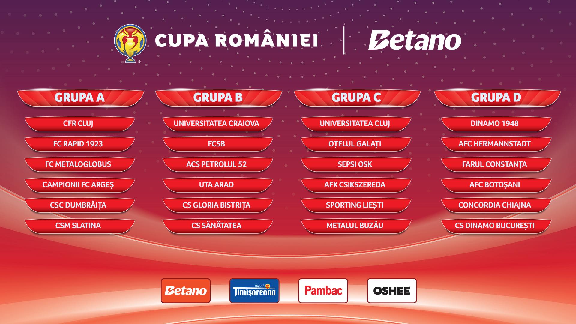 CFR Cluj, adversara echipei CSM Slatina, pe Stadionul 1 Mai, în primul meci din grupele Cupei României CFR Cluj, adversara echipei CSM Slatina, pe Stadionul 1 Mai, în primul meci din grupele Cupei României