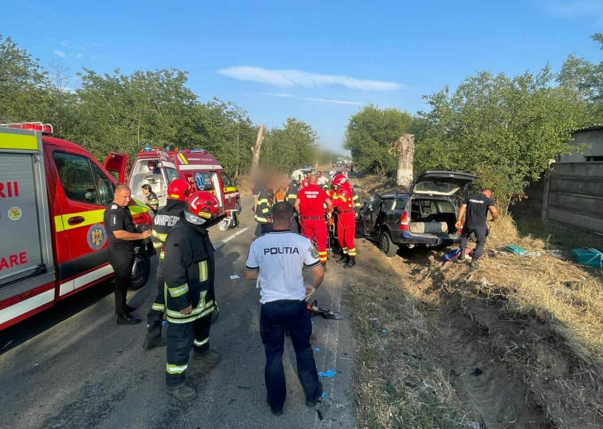 Trafic blocat în Dolj, între Malu Mare şi Ghindeni, în urma unui accident grav