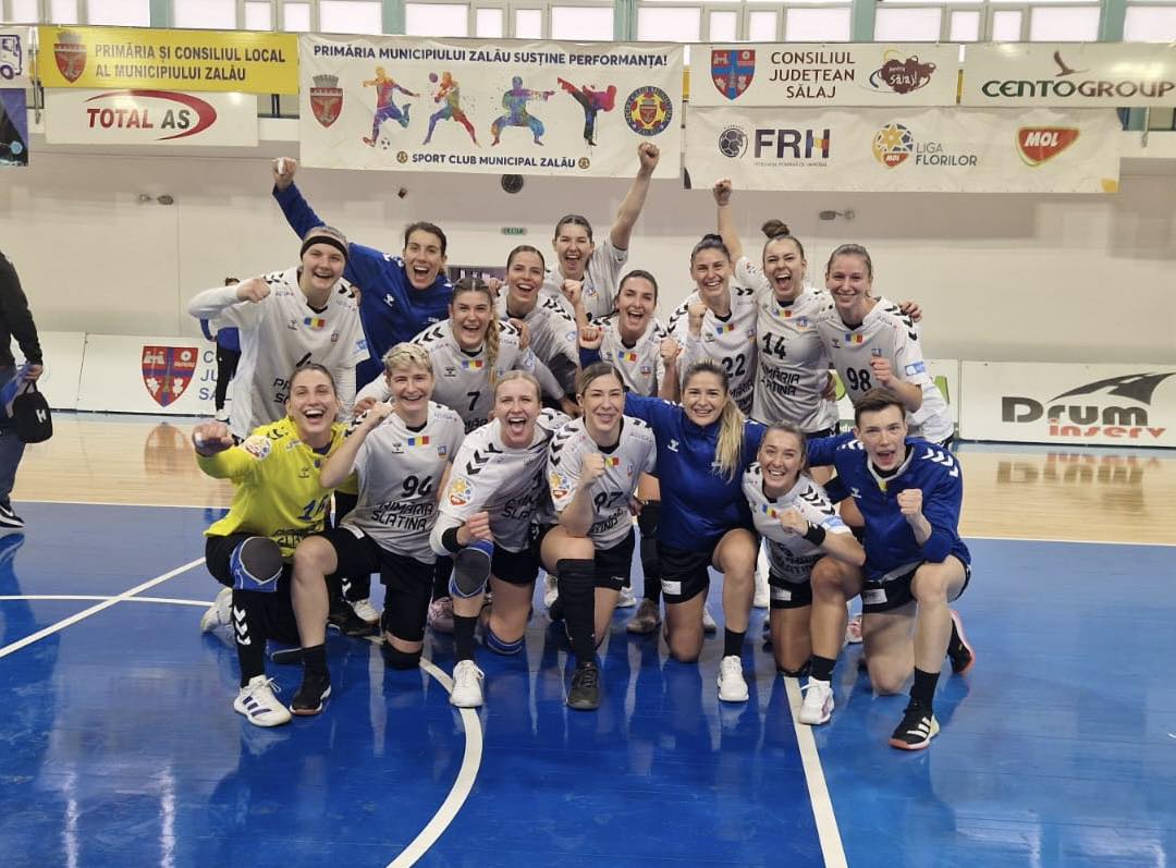 CSM Slatina, victorie clară în deplasare la HC Zalău! Echipa se află pe locul 4 în Liga Florilor