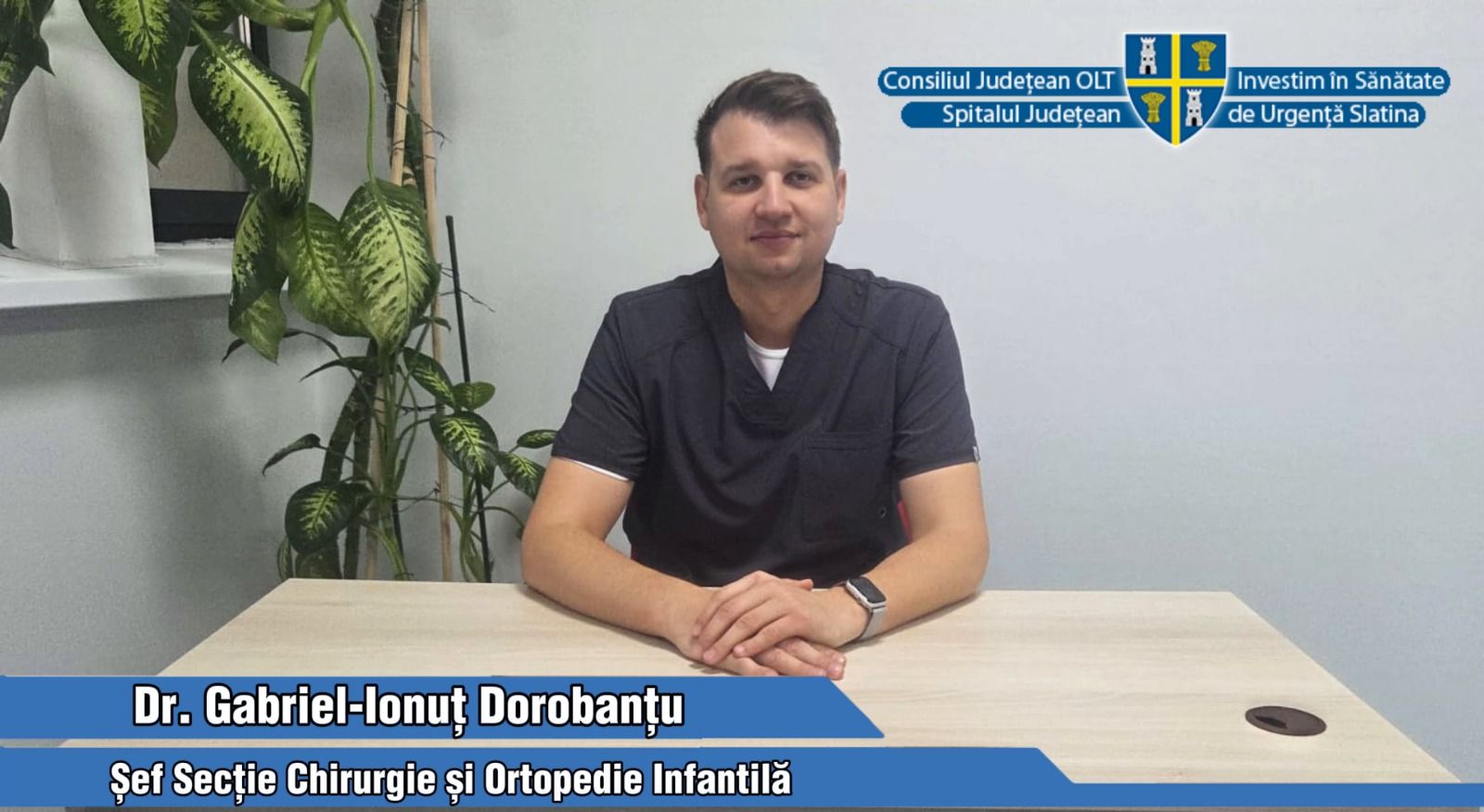 Dr. Ionuț-Gabriel Dorobanțu, medicul care a schimbat ortopedia pediatrică la Slatina Dr. Ionuț-Gabriel Dorobanțu, medicul care a schimbat ortopedia pediatrică la Slatina