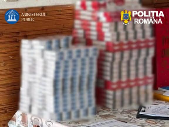 Percheziții în Olt: țigări fără timbru fiscal, descoperite la vânzare într-un magazin