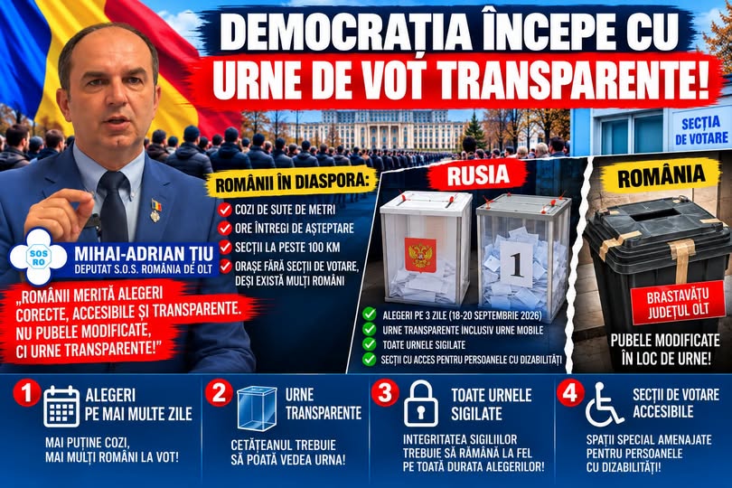 Impresionat de alegerile din Rusia, un parlamentar de Olt vrea urne transparente în România