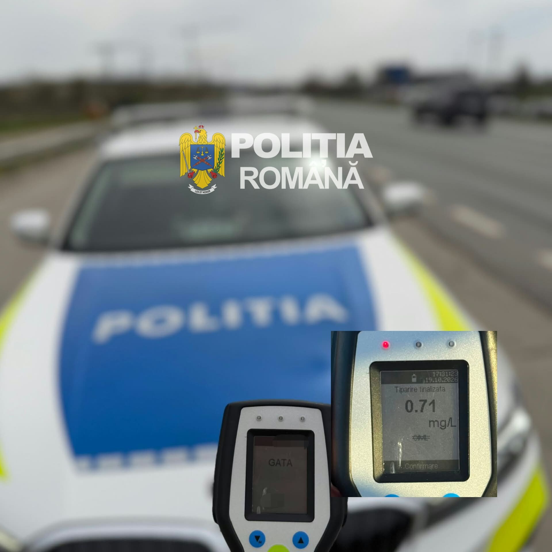 Bărbat din Craiova, prins băut la volan pe DN 65F. Alcooltestul a indicat 0,71 mg/l Bărbat din Craiova, prins băut la volan pe DN 65F. Alcooltestul a indicat 0,71 mg/l