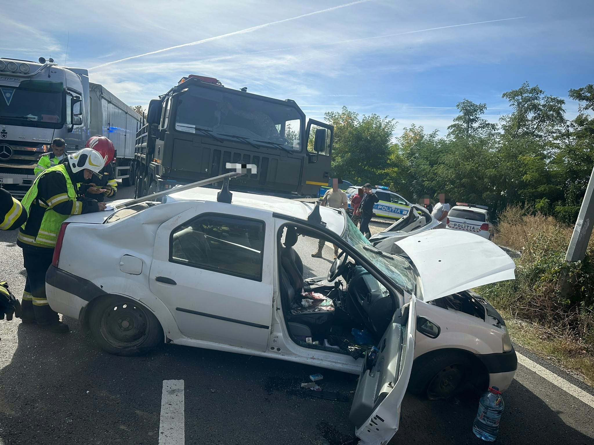 Femeie din Olt, în stop cardio-respirator după un accident pe DN 7
